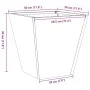 Jardinera hexagonal de acero inoxidable 30x30x30 cm de , Maceteros y jardineras - Ref: Foro24-851046, Precio: 40,06 €, Descue...