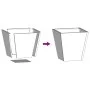 Hexagonal rusty steel planter 30x30x30 cm by , Pots and planters - Ref: Foro24-851050, Price: 31,76 €, Discount: %