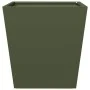 2 olive green steel planters 40x40x40 cm by , Pots and planters - Ref: Foro24-851059, Price: 67,70 €, Discount: %
