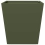 Jardineras 2 unidades acero verde oliva 40x40x40 cm de , Maceteros y jardineras - Ref: Foro24-851059, Precio: 59,63 €, Descue...
