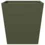2 olive green steel planters 40x40x40 cm by , Pots and planters - Ref: Foro24-851059, Price: 67,70 €, Discount: %