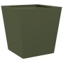 Pflanzkübel 2 Stück aus olivgrünem Stahl, 40x40x40 cm. von , Töpfe und Pflanzgefäße - Ref: Foro24-851059, Preis: 57,75 €, Rab...