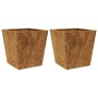 Pflanzkübel 2 Stück aus rostigem Stahl 40x40x40 cm von , Töpfe und Pflanzgefäße - Ref: Foro24-851065, Preis: 55,43 €, Rabatt: %