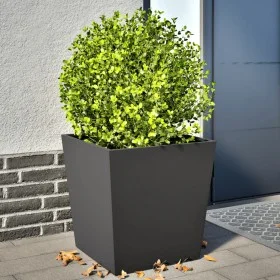 Pflanzkübel 2 Stück aus schwarzem Stahl 50x50x50 cm von , Töpfe und Pflanzgefäße - Ref: Foro24-851067, Preis: 93,33 €, Rabatt: %