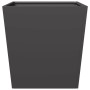 Pflanzkübel 2 Stück aus schwarzem Stahl 50x50x50 cm von , Töpfe und Pflanzgefäße - Ref: Foro24-851067, Preis: 80,89 €, Rabatt: %
