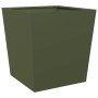 Pflanzkübel 2 Stück aus olivgrünem Stahl, 50x50x50 cm. von , Töpfe und Pflanzgefäße - Ref: Foro24-851073, Preis: 78,35 €, Rab...