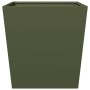 Pflanzkübel 2 Stück aus olivgrünem Stahl, 50x50x50 cm. von , Töpfe und Pflanzgefäße - Ref: Foro24-851073, Preis: 78,35 €, Rab...