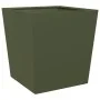 Jardineras 2 uds acero verde oliva 50x50x50 cm de , Maceteros y jardineras - Ref: Foro24-851073, Precio: 90,37 €, Descuento: %