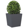 Pflanzkübel 2 Stück aus anthrazitgrauem Stahl, 50x50x50 cm. von , Töpfe und Pflanzgefäße - Ref: Foro24-851071, Preis: 82,21 €...