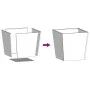 2 anthracite gray steel planters 50x50x50 cm by , Pots and planters - Ref: Foro24-851071, Price: 110,92 €, Discount: %