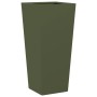 Sechseckiger Pflanzkübel aus olivgrünem Stahl, 35x35x75 cm. von , Töpfe und Pflanzgefäße - Ref: Foro24-851086, Preis: 59,41 €...