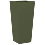 Sechseckiger Pflanzkübel aus olivgrünem Stahl, 35x35x75 cm. von , Töpfe und Pflanzgefäße - Ref: Foro24-851086, Preis: 59,41 €...