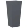 Hexagonal anthracite steel planter 35x35x75 cm by , Pots and planters - Ref: Foro24-851084, Price: 77,90 €, Discount: %