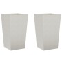 Pflanzkübel 2 Stück Edelstahl 45x45x75 cm von , Töpfe und Pflanzgefäße - Ref: Foro24-851103, Preis: 190,88 €, Rabatt: %