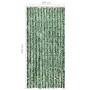 Green and white chenille mosquito net curtain 100x220 cm by vidaXL, Mosquito nets for windows - Ref: Foro24-325447, Price: 57...