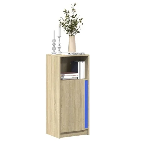 Sideboard mit LED-Beleuchtung, Eichenholz Sonoma, 42,5x34x100 cm. von , Sideboards - Ref: Foro24-852154, Preis: 57,95 €, Raba...