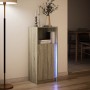Sideboard with LED lighting, engineered wood in Sonoma oak, 42.5x34x100 cm by , Sideboards - Ref: Foro24-852154, Price: 59,05...