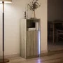 Sideboard with LED lighting, engineered wood in Sonoma oak, 42.5x34x100 cm by , Sideboards - Ref: Foro24-852154, Price: 57,95...