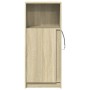 Sideboard with LED lighting, engineered wood in Sonoma oak, 42.5x34x100 cm by , Sideboards - Ref: Foro24-852154, Price: 59,05...