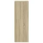 Aparador con LED madera ingeniería roble Sonoma 42,5x34x100 cm de , Aparadores - Ref: Foro24-852154, Precio: 58,33 €, Descuen...