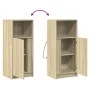 Sideboard with LED lighting, engineered wood in Sonoma oak, 42.5x34x100 cm by , Sideboards - Ref: Foro24-852154, Price: 57,95...