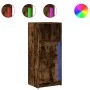 Display cabinet with LED lighting, engineered smoked oak wood, 42.5x34x100 cm by , Sideboards - Ref: Foro24-852156, Price: 62...
