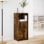 Display cabinet with LED lighting, engineered smoked oak wood, 42.5x34x100 cm by , Sideboards - Ref: Foro24-852156, Price: 63...