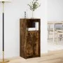 Display cabinet with LED lighting, engineered smoked oak wood, 42.5x34x100 cm by , Sideboards - Ref: Foro24-852156, Price: 62...