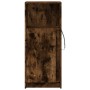 Display cabinet with LED lighting, engineered smoked oak wood, 42.5x34x100 cm by , Sideboards - Ref: Foro24-852156, Price: 63...
