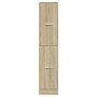 Medizinschrank aus Eichenholz in Sonoma-Optik, 30x41x144,5 cm. von , Schließfächer und Lagerschränke - Ref: Foro24-855171, Pr...