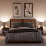 Wand-Nachttische mit LED-Lichtern, 2 Stück, in geräucherter Eiche. von , Nachttische - Ref: Foro24-3307970, Preis: 98,17 €, R...