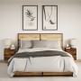 Wall-mounted bedside tables with LED lights 2 units smoked oak by , Nightstands - Ref: Foro24-3307970, Price: 98,17 €, Discou...
