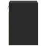 Wall-mounted bedside tables with LED lights, 2 units, black by , Nightstands - Ref: Foro24-3307964, Price: 109,57 €, Discount: %