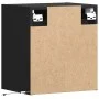 Wall-mounted bedside tables with LED lights, 2 units, black by , Nightstands - Ref: Foro24-3307964, Price: 109,57 €, Discount: %