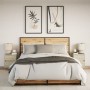 Wall-mounted bedside tables with LED lights, 2 units Sonoma oak by , Nightstands - Ref: Foro24-3307966, Price: 93,18 €, Disco...