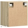 Wall-mounted bedside tables with LED lights, 2 units Sonoma oak by , Nightstands - Ref: Foro24-3307966, Price: 93,18 €, Disco...
