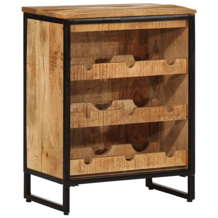 Weinregal für 9 Flaschen Massivholz Mango 55x33x70 cm von , Weinregale - Ref: Foro24-4009949, Preis: 150,71 €, Rabatt: %