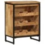 Solid mango wood wine rack for 9 bottles, measuring 55x33x70 cm. by , Wine racks - Ref: Foro24-4009949, Price: 148,89 €, Disc...