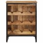 Weinregal für 9 Flaschen Massivholz Mango 55x33x70 cm von , Weinregale - Ref: Foro24-4009949, Preis: 150,71 €, Rabatt: %