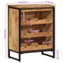 Weinregal für 9 Flaschen Massivholz Mango 55x33x70 cm von , Weinregale - Ref: Foro24-4009949, Preis: 150,71 €, Rabatt: %