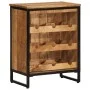 Solid mango wood wine rack for 9 bottles, measuring 55x33x70 cm. by , Wine racks - Ref: Foro24-4009949, Price: 148,89 €, Disc...