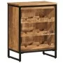 Solid mango wood wine rack for 9 bottles, measuring 55x33x70 cm. by , Wine racks - Ref: Foro24-4009949, Price: 148,89 €, Disc...