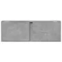 Wall-mounted TV stand with LED lights in concrete gray, 100x31x35 cm. by , TV Furniture - Ref: Foro24-852267, Price: 68,03 €,...