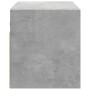 Mueble de TV de pared con luces LED gris hormigón 100x31x35 cm de , Muebles TV - Ref: Foro24-852267, Precio: 69,09 €, Descuen...