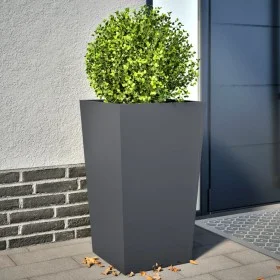 Pflanzkübel 2 Stück aus anthrazitgrauem Stahl, 45x45x75 cm. von , Töpfe und Pflanzgefäße - Ref: Foro24-851099, Preis: 144,34 ...