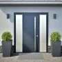Jardineras 2 uds acero gris antracita 45x45x75 cm de , Maceteros y jardineras - Ref: Foro24-851099, Precio: 144,21 €, Descuen...