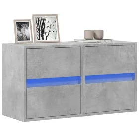 Wand-TV-Möbel mit LED-Lichtern, 2 Stück, Betongrau, 41x31x45 cm. von , TV-Möbel - Ref: Foro24-852278, Preis: 89,07 €, Rabatt: %