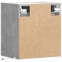 Wand-TV-Möbel mit LED-Lichtern, 2 Stück, Betongrau, 41x31x45 cm. von , TV-Möbel - Ref: Foro24-852278, Preis: 93,48 €, Rabatt: %