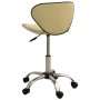 Taburete de salón de belleza de cuero sintético crema de , Sillas de peluquería - Ref: Foro24-323677, Precio: 83,54 €