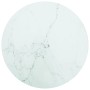 Tischplatte aus weißem gehärtetem Glas mit Marmordesign Ø40x0,8 cm. von , Tischplatten - Ref: Foro24-322246, Preis: 28,86 €, ...